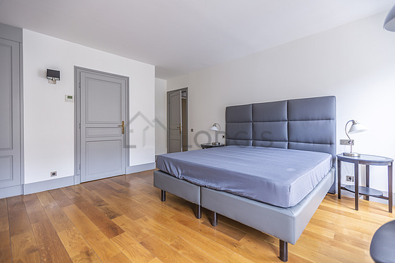 Bedroom with windows