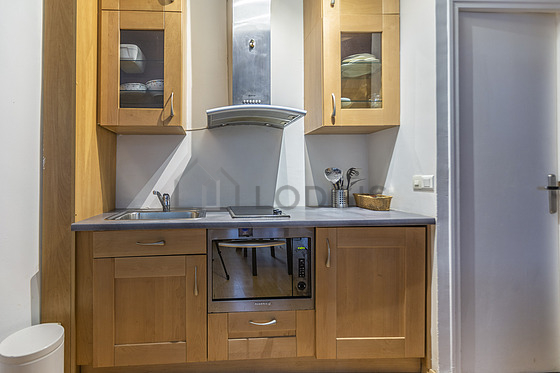 Great kitchen with wooden floor