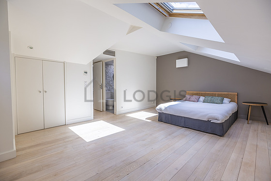Bedroom with windows