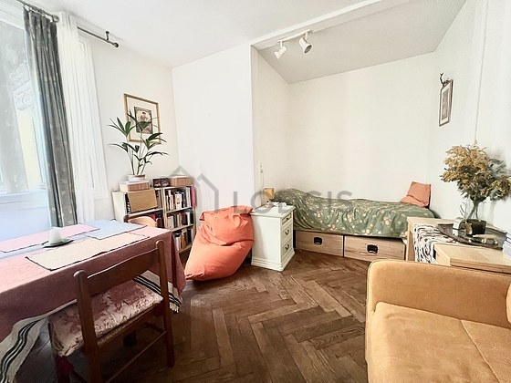 Living room with wooden floor