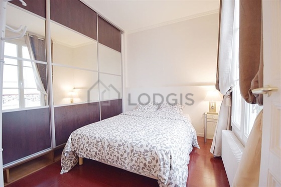 Bedroom with windows