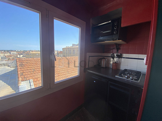 Great kitchen with tile floor