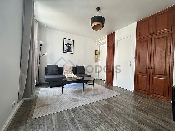 Living room with windows