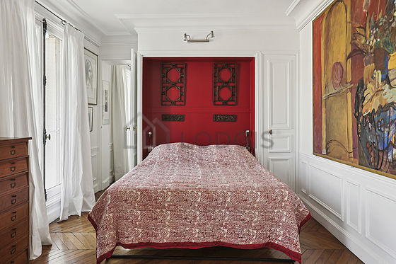 Bedroom with windows