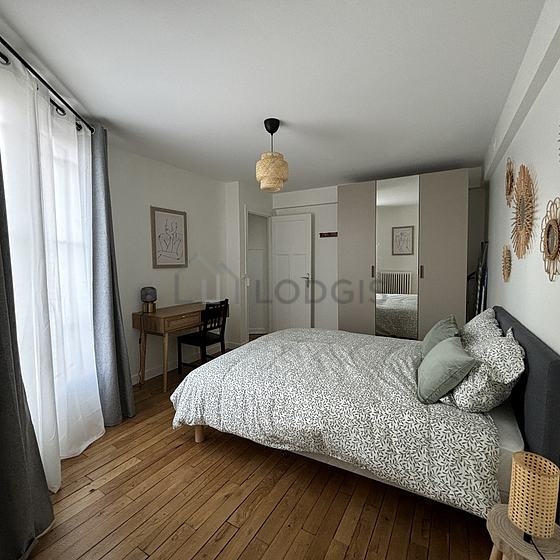 Bedroom with windows