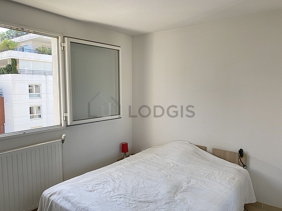 Bedroom with windows