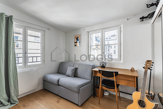 Bedroom with windows
