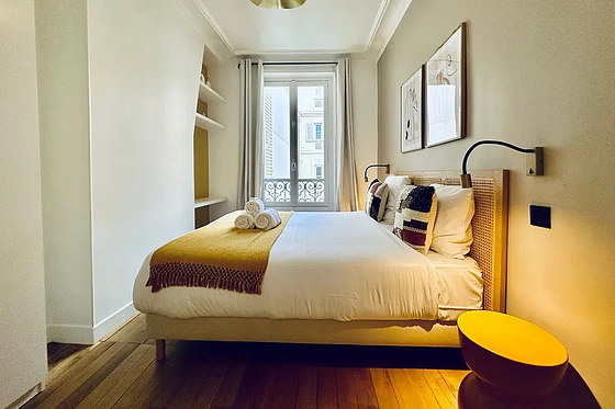 Bedroom with windows