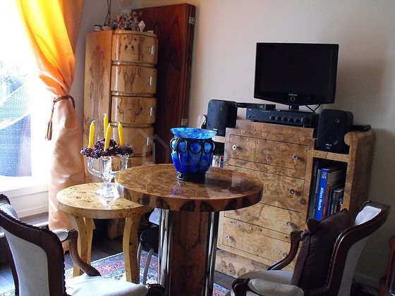 Living room with wooden floor