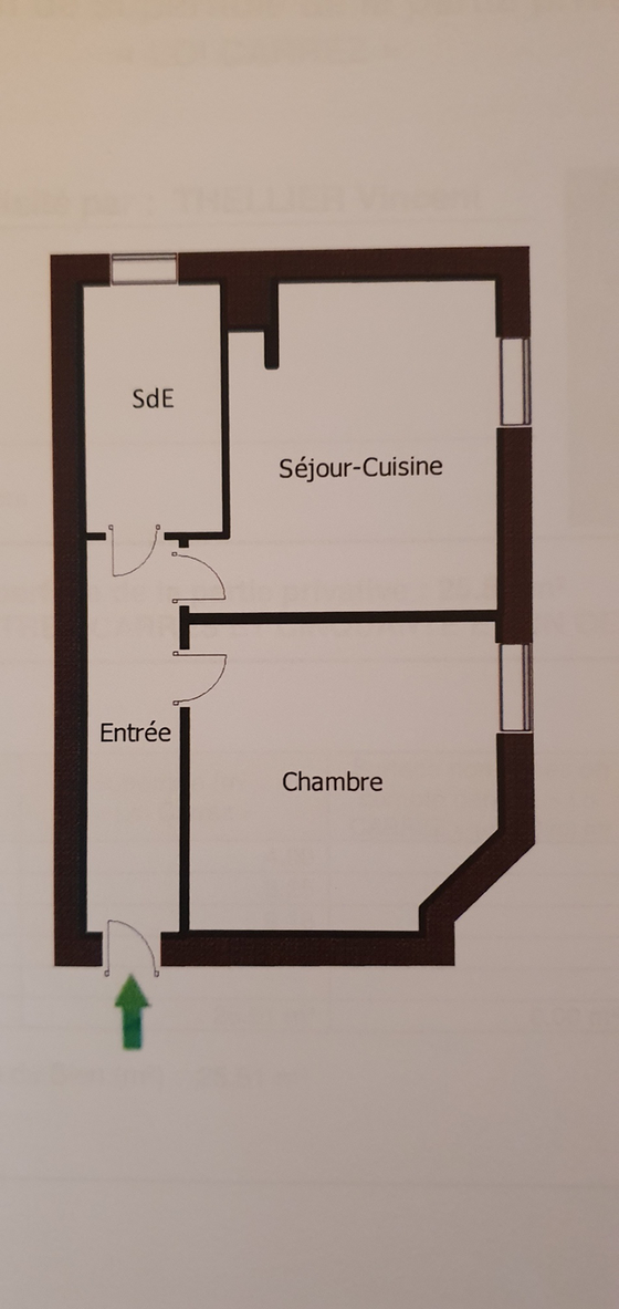 Apartment Paris 13° - Interactive plan