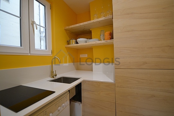 Great kitchen with tile floor
