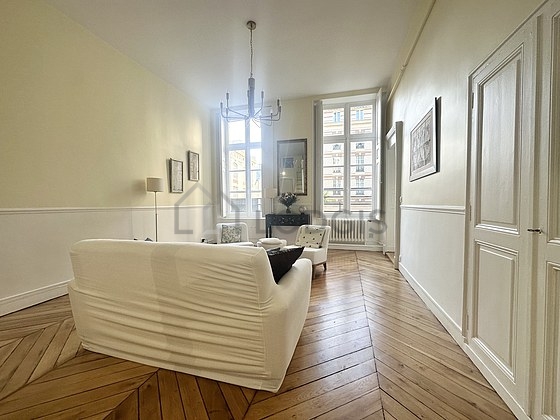 Living room with windows