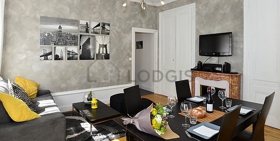 Living room with double-glazed windows