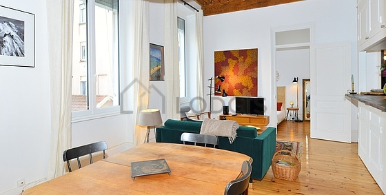 Séjour d'un appartement à Paris