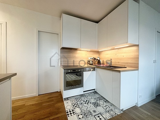 Beautiful kitchen with tile floor