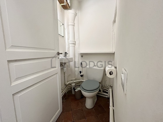 Toilets separated from the bathroom