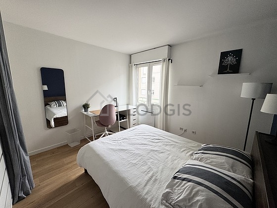 Bedroom with double-glazed windows