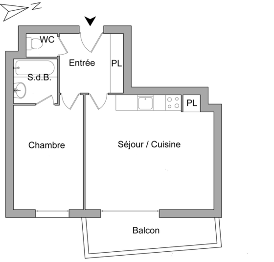 アパルトマン Lyon 3° - レイアウト