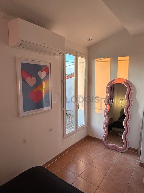 Bedroom with windows