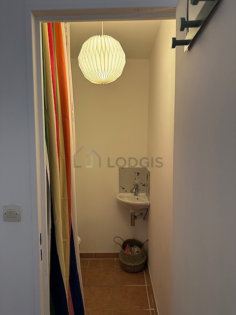 Toilets separated from the bathroom