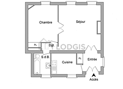 Appartement Bordeaux Centre - Séjour