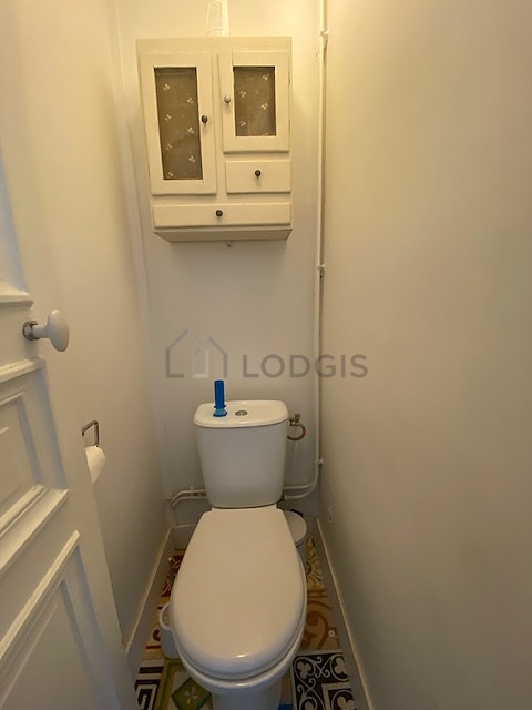 Toilets separated from the bathroom