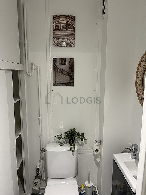 Toilets separated from the bathroom
