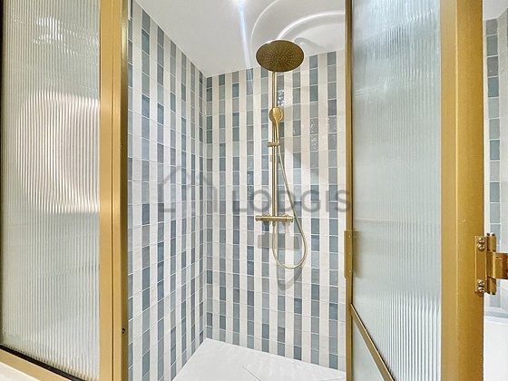 Bathroom equipped with bath tub, bidet