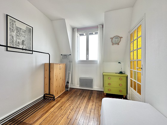 Bedroom with windows