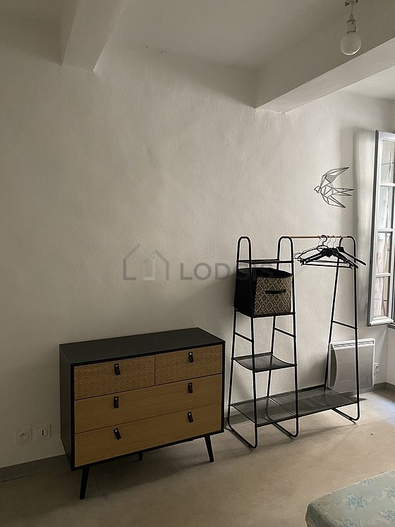 Bedroom with windows