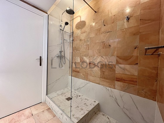 Bathroom equipped with cupboard