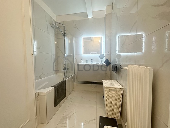 Bathroom equipped with cupboard