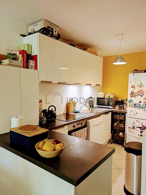 Great kitchen with tile floor