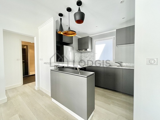 Great kitchen with tile floor