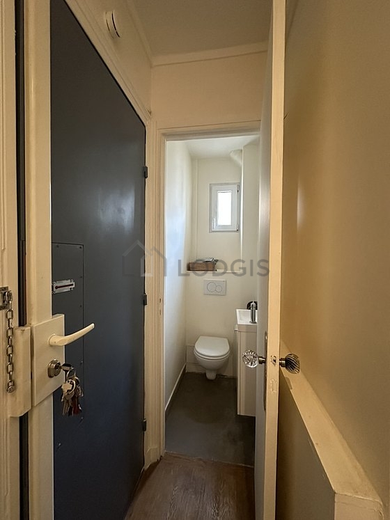Toilets separated from the bathroom