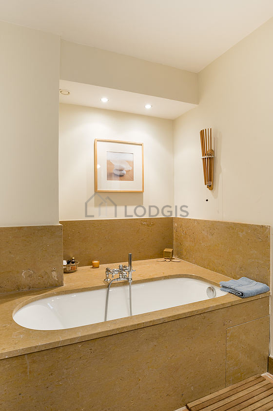 Bathroom equipped with bath tub