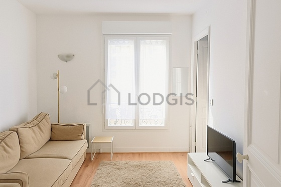 Living room with windows