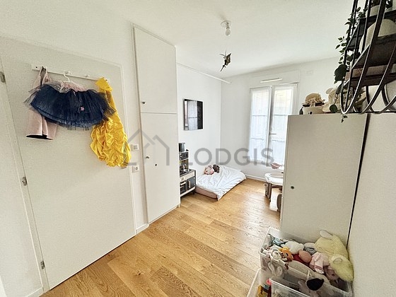 Bedroom with windows