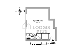 Wohnung Lyon 6° - Wohnzimmer