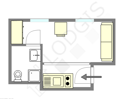 Apartamento Paris 18° - Plano interativo