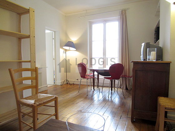 Very quiet living room furnished with 1 sofabed(s) of 140cm, tv, cupboard, 6 chair(s)
