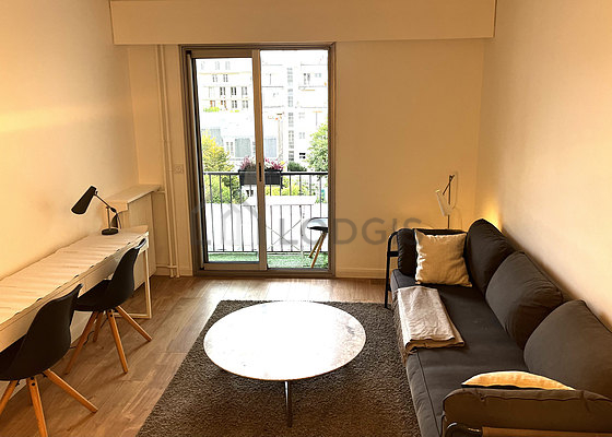 Living room furnished with sofa, coffee table