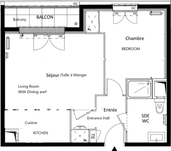 Квартира Val D'oise - Интерактивный план