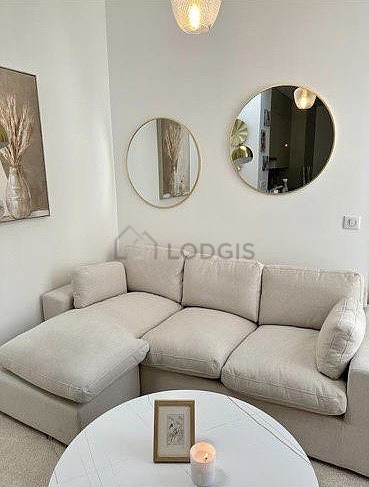 Living room with wooden floor