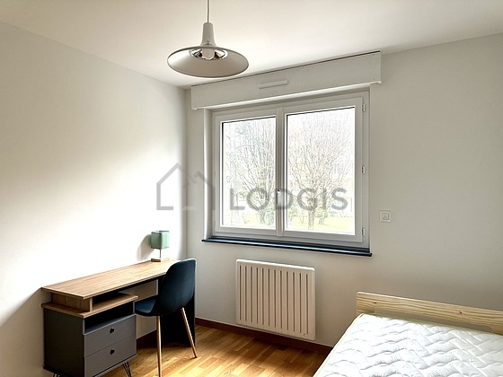 Bedroom with double-glazed windows