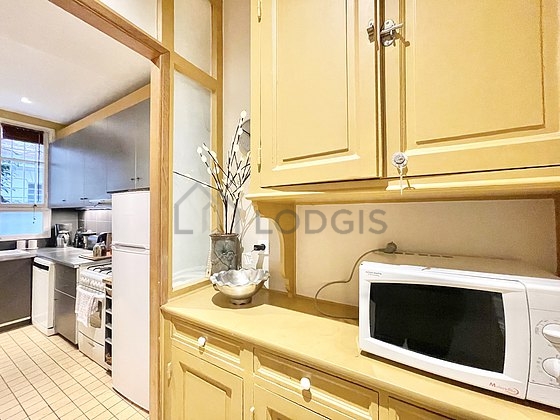 Kitchen with windows