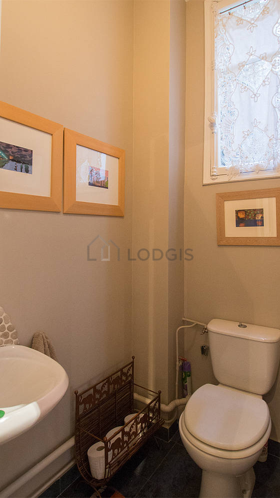 Toilets separated from the bathroom