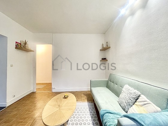 Living room with windows