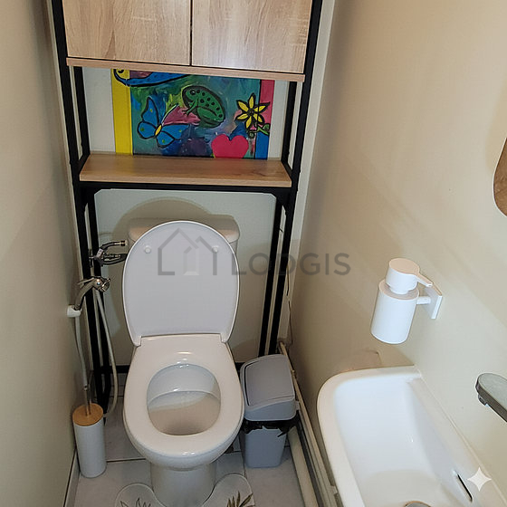 Toilets separated from the bathroom