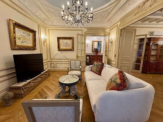 Living room with wooden floor